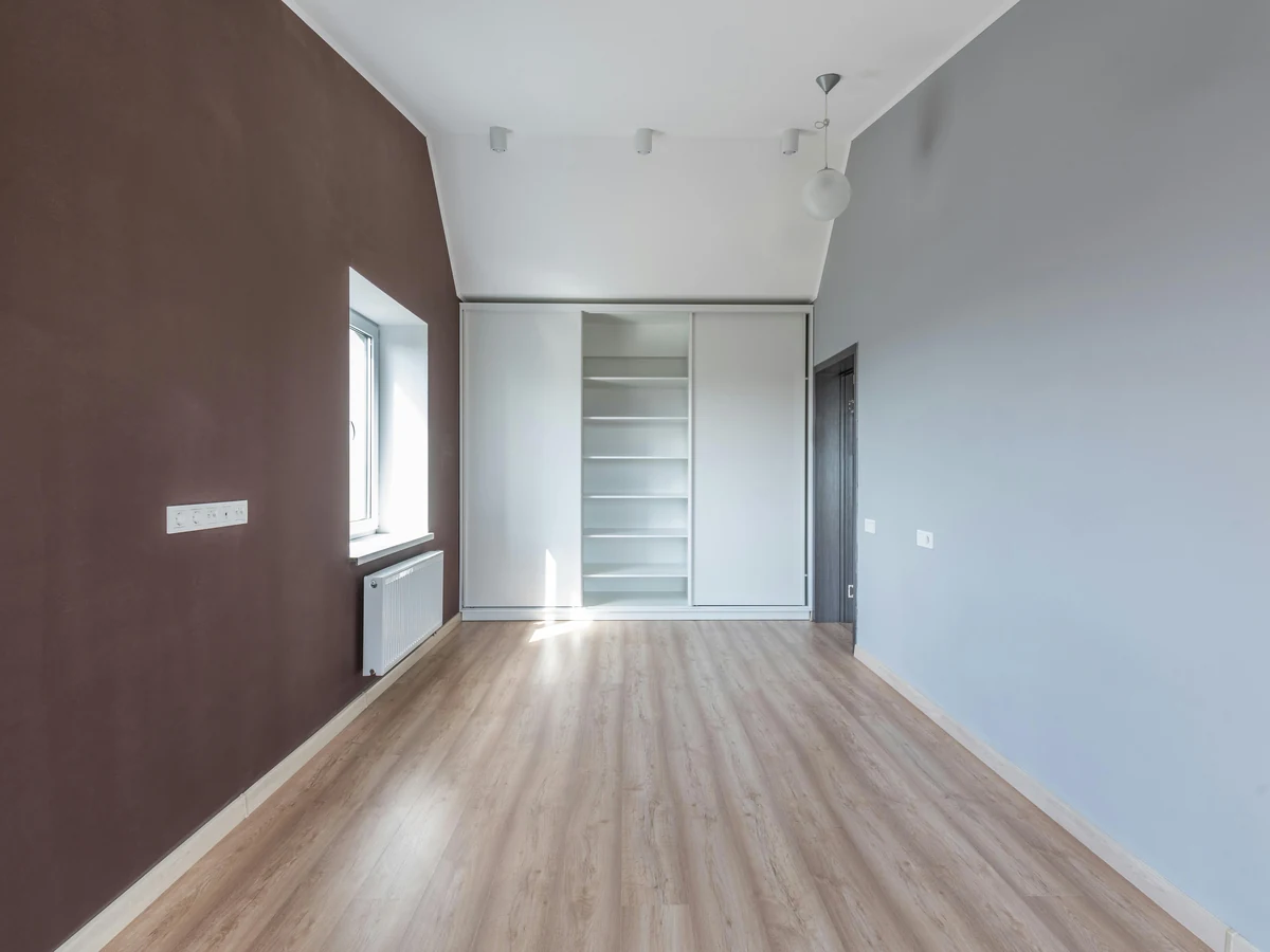 Interior Painting Room Brown Grey by Plymouth Painters in Plymouth