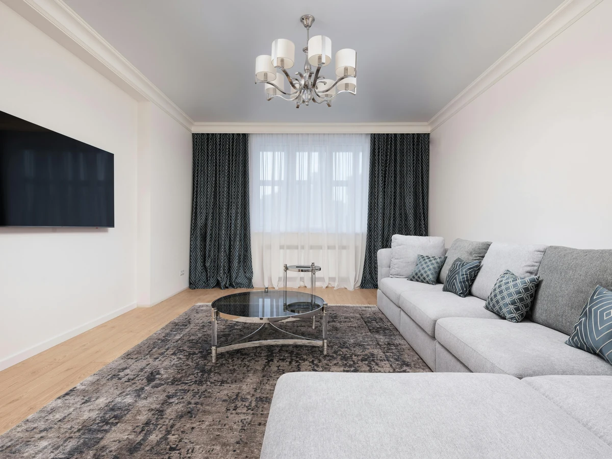 Living Room Painting White Lounge Grey by Plymouth Painters in Plymouth